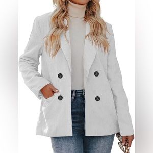 Womens Casual Corduroy Blazer